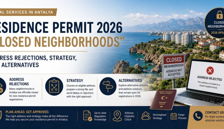 Navigating Legal Services in Antalya: Residence Permit 2026 and Closed Neighborhoods
